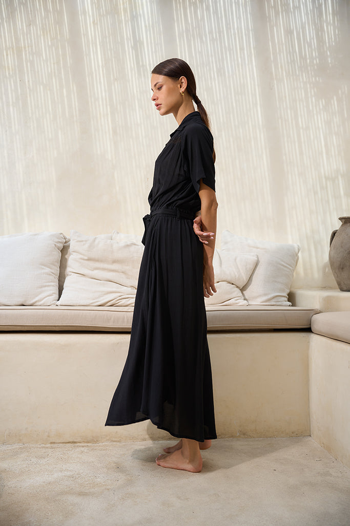 genevieve pleated midi dress Genevieve Pleated Midi Dress