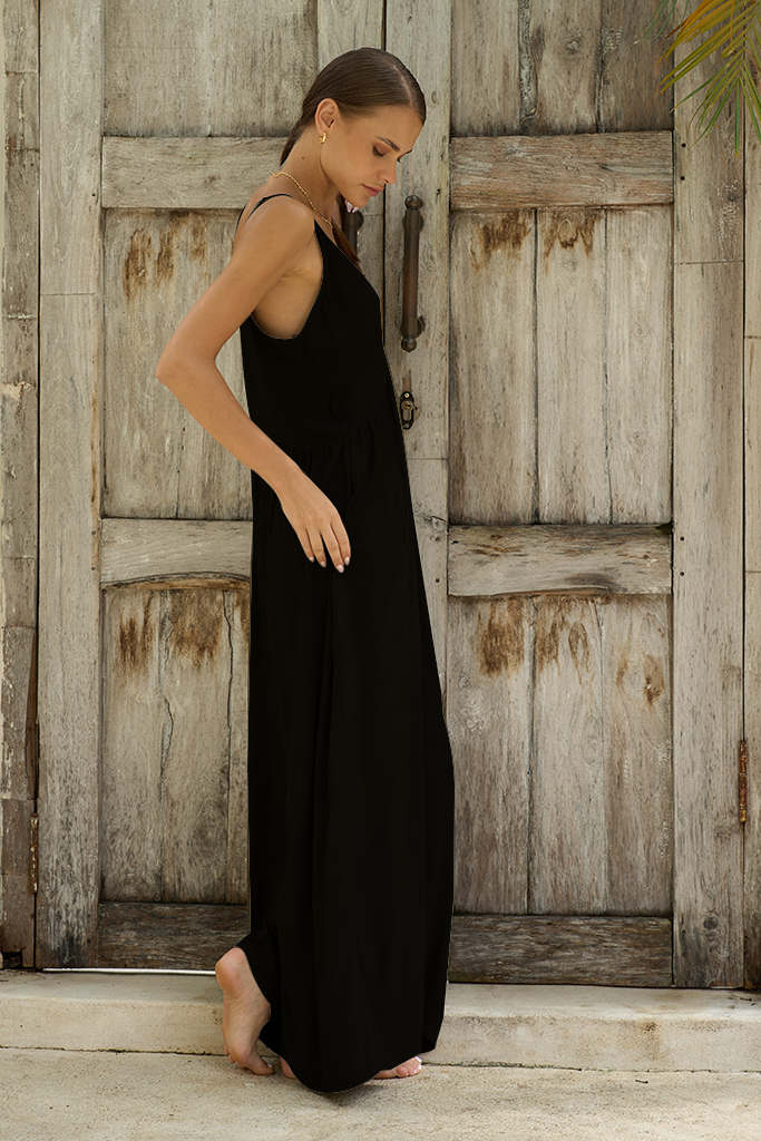 Marlina Jumpsuit Product / Noir Color by Authentic The Brand 2