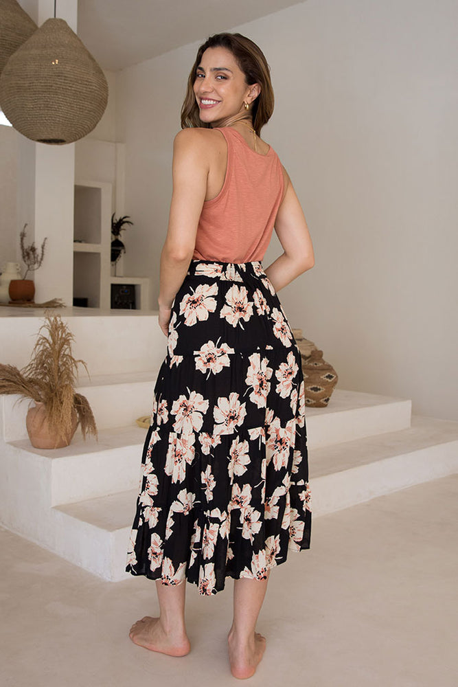 
                  
                    Paloma Midi Skirt / Hibiscus
                  
                