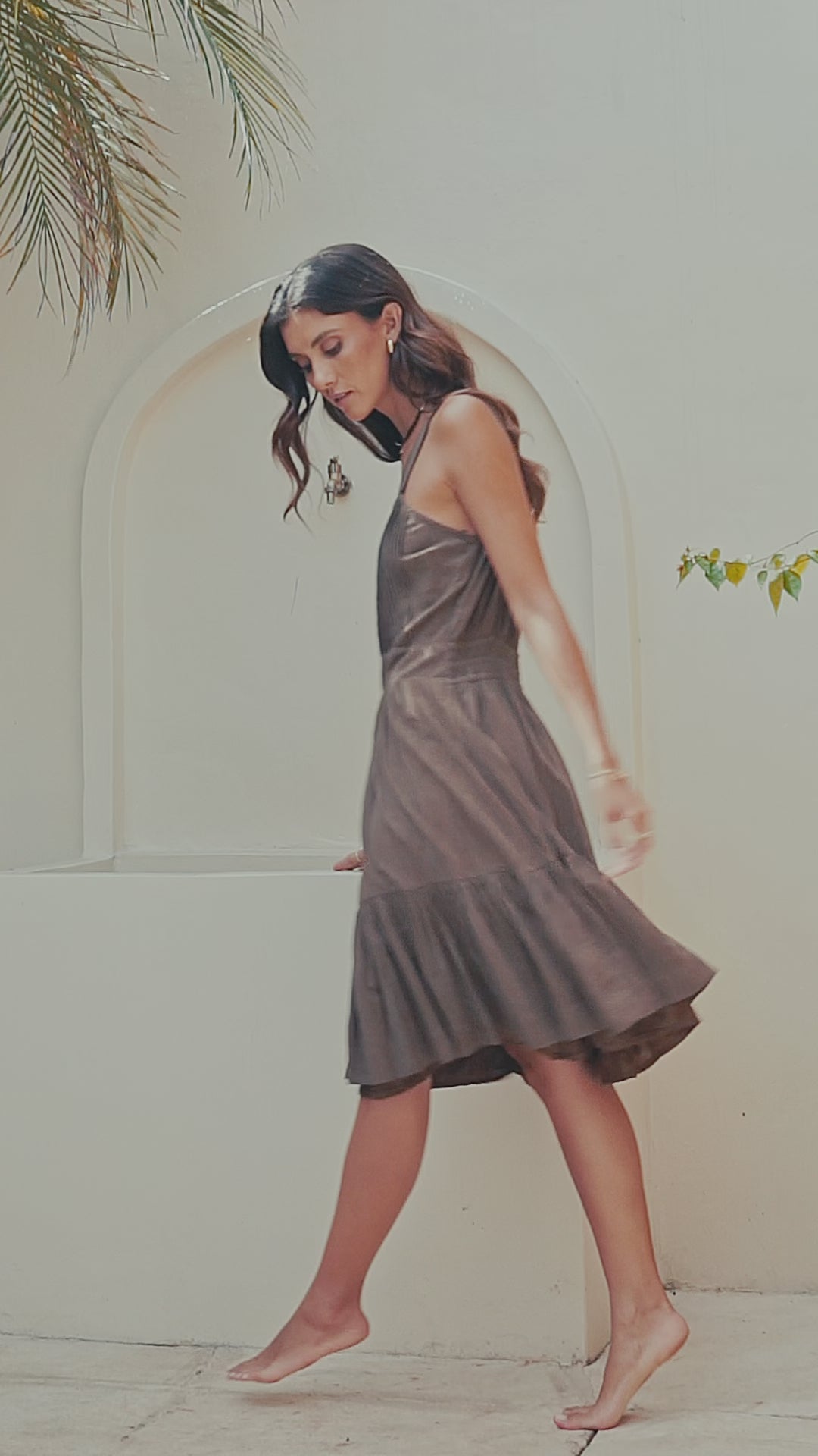 Fareo Midi Dress / Chocolate