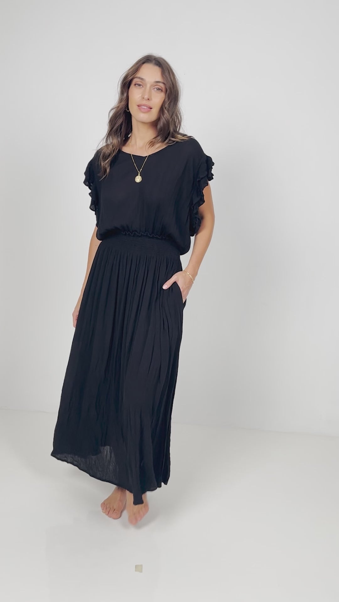 Aurore Maxi Dress - Black
