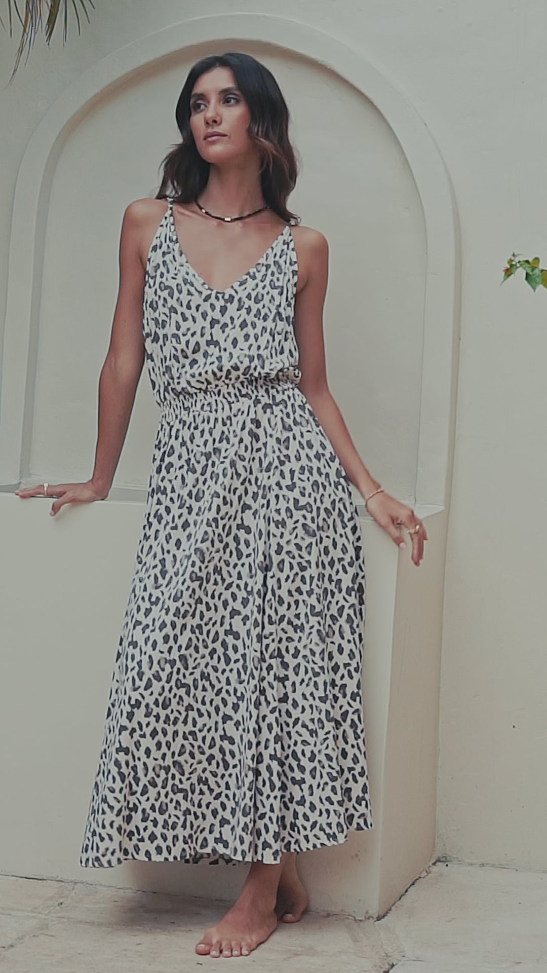 Sophia Midi Dress / Leopard