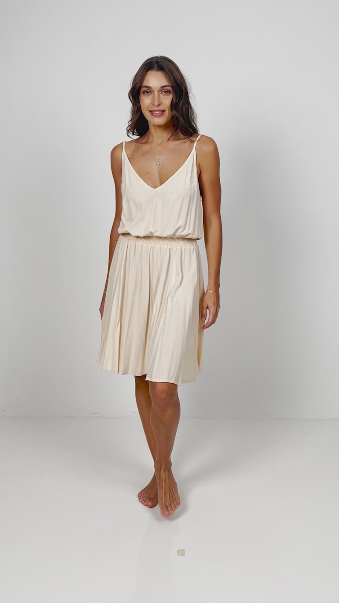 Deana Mini Dress - Vanilla