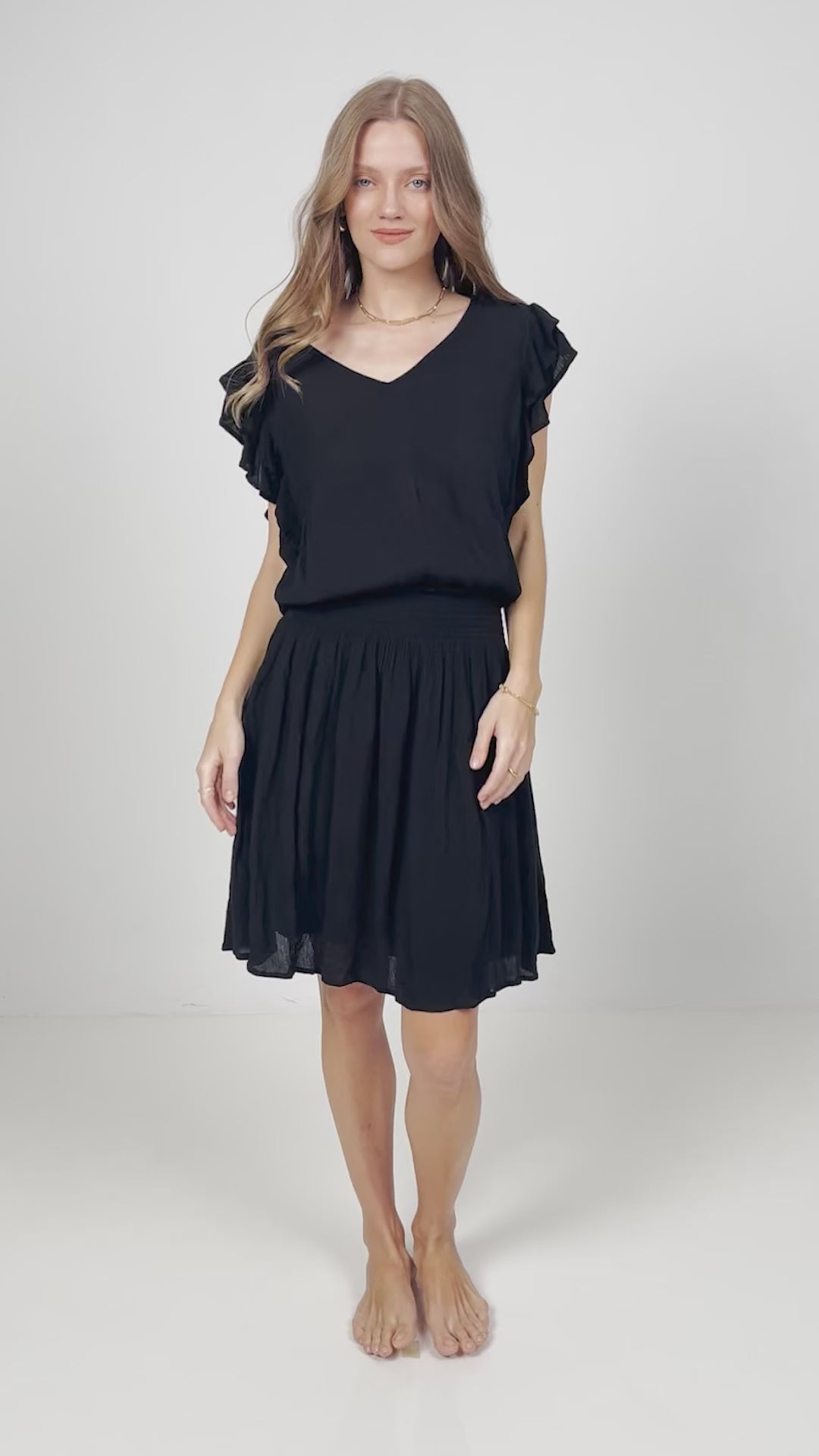 Aurore Midi Dress - Black