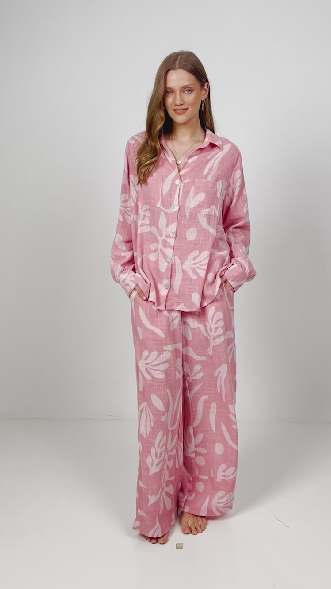 Clane Blouse - Ocean Rose